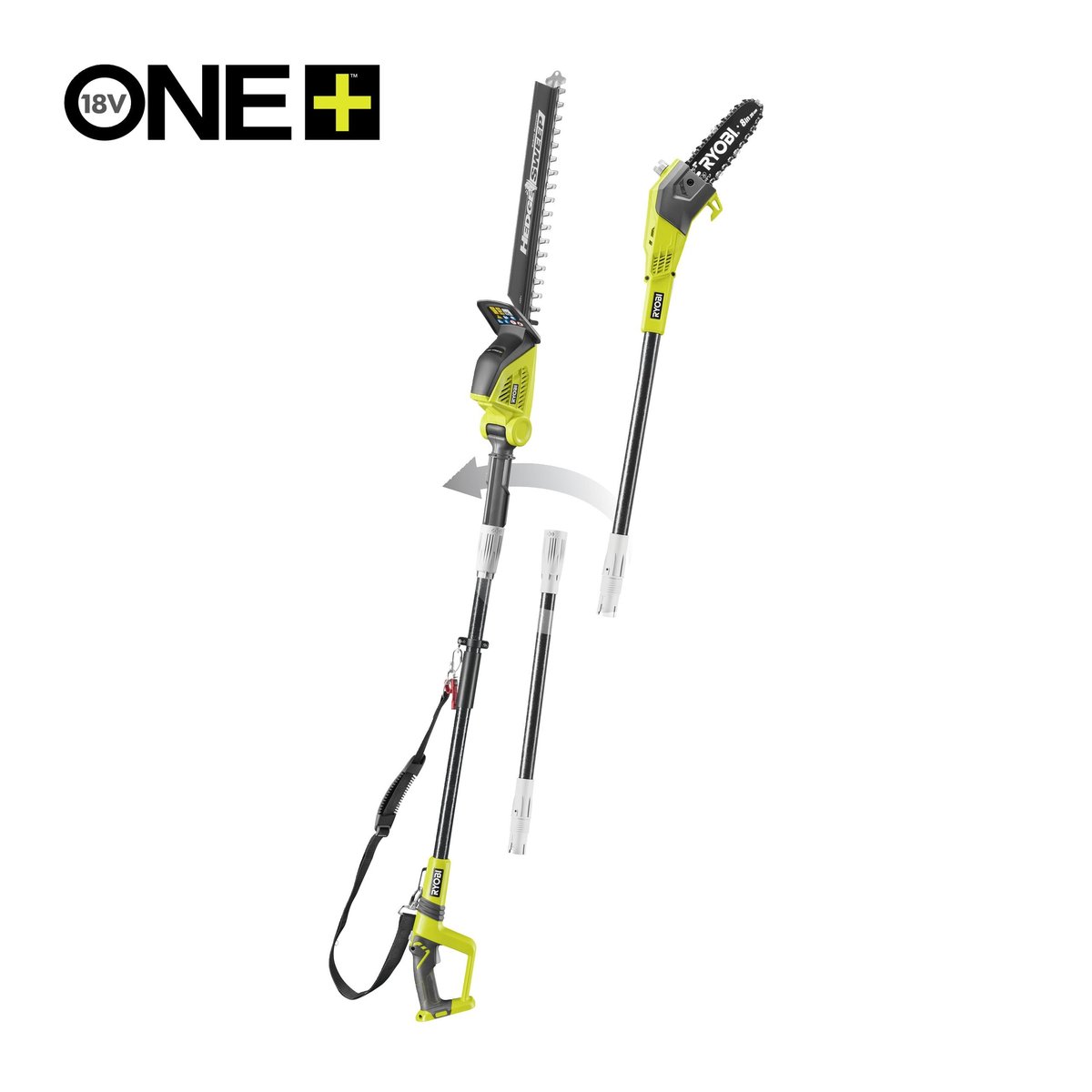 18V ONE+™ 20cm prořezávací pila a 45cm nůžky na živý plot